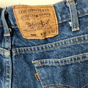 Levi’s Orange tag 505’s
